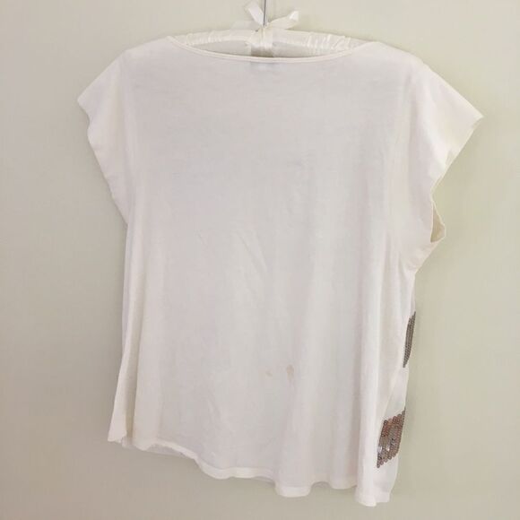 🌻Express Sequin Stripe Tee 💄💋 - Picture 3 of 4